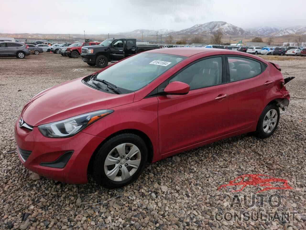 HYUNDAI ELANTRA 2016 - KMHDH4AE8GU489676