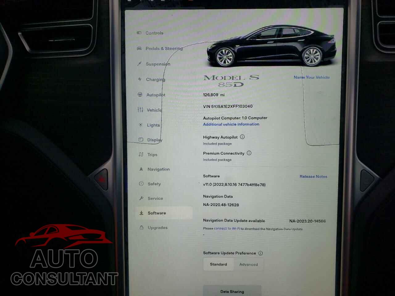 TESLA MODEL S 2015 - 5YJSA1E2XFF103040