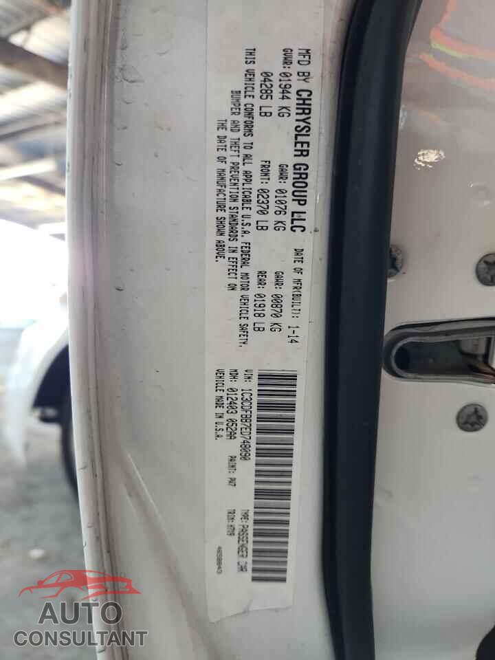 DODGE DART 2014 - 1C3CDFBB7ED748090