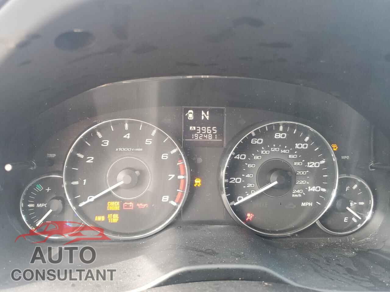 SUBARU OUTBACK 2012 - 4S4BRCCC9C3248669