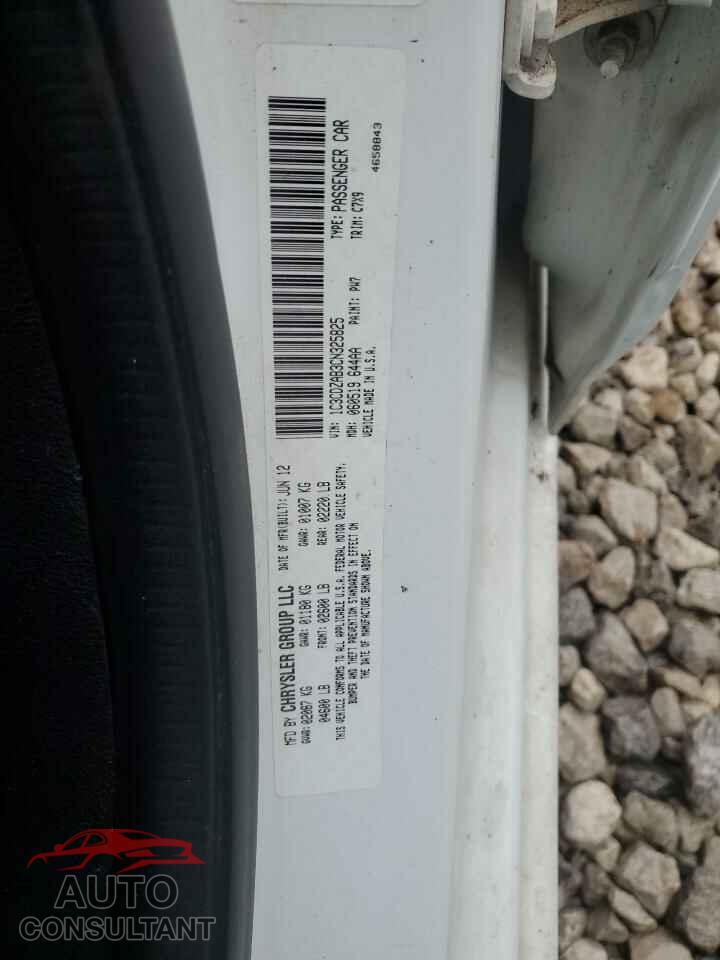 DODGE AVENGER 2012 - 1C3CDZAB3CN325825