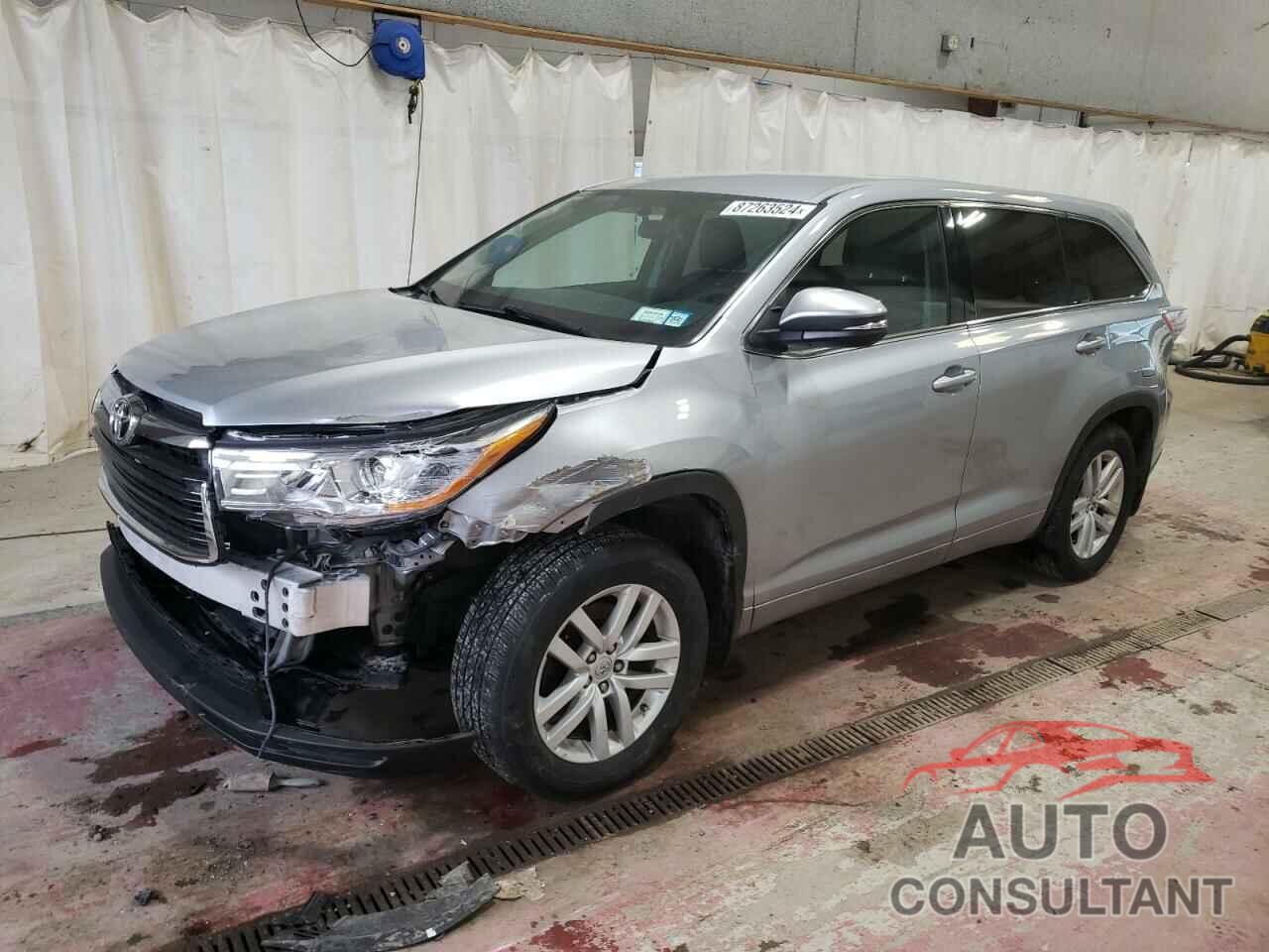 TOYOTA HIGHLANDER 2014 - 5TDBKRFH8ES026726