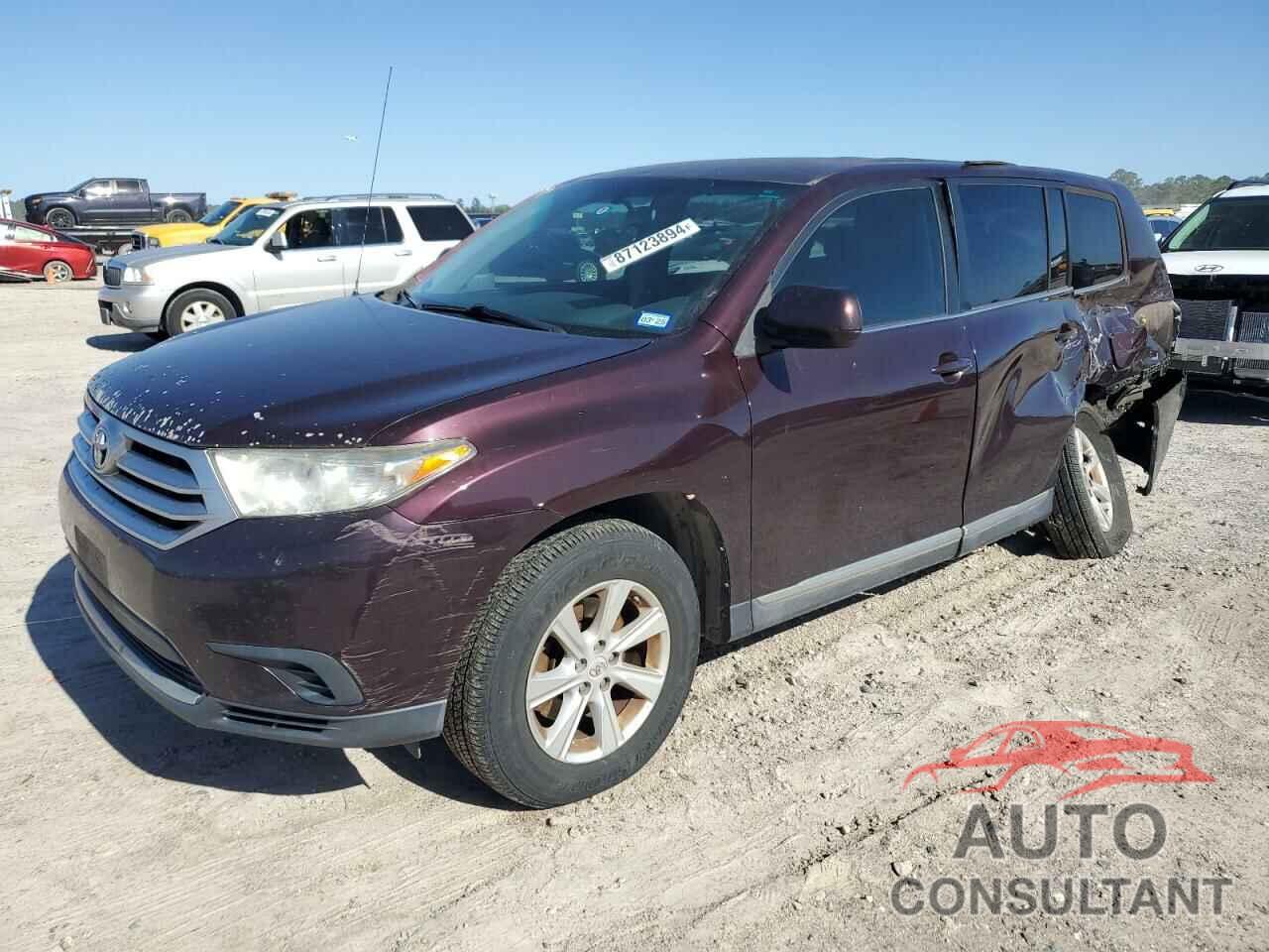 TOYOTA HIGHLANDER 2012 - 5TDZK3EH9CS064007