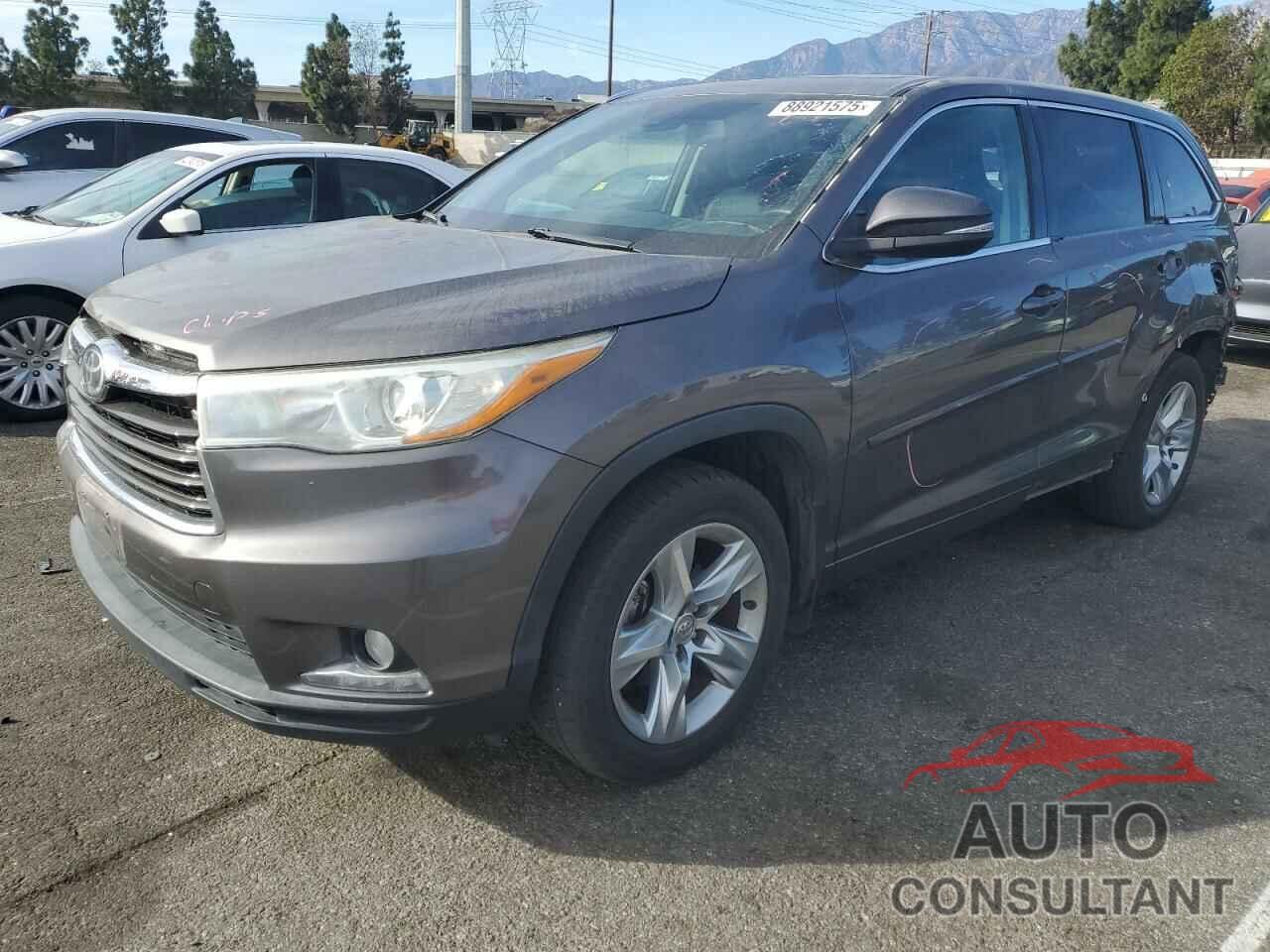 TOYOTA HIGHLANDER 2015 - 5TDDKRFH5FS187271