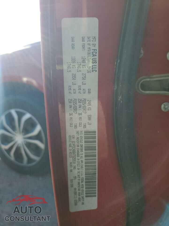 DODGE JOURNEY 2017 - 3C4PDCAB6HT525910
