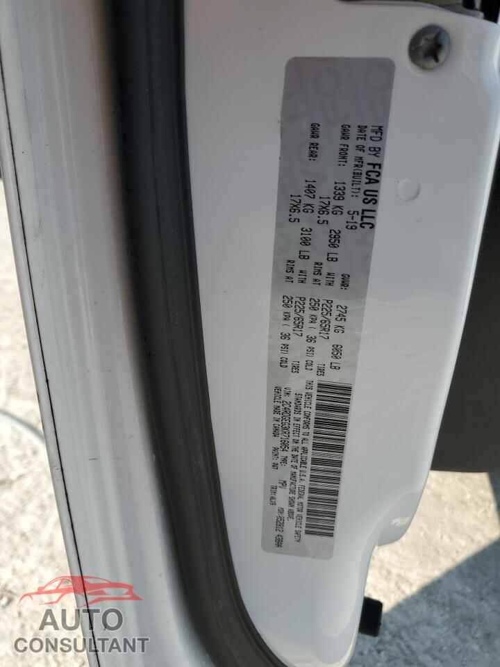 DODGE CARAVAN 2019 - 2C4RDGEG3KR716054