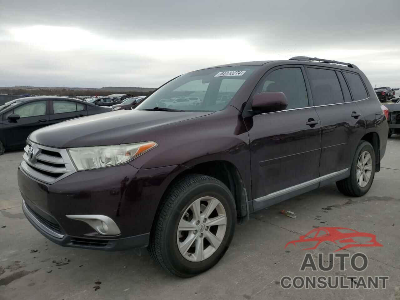 TOYOTA HIGHLANDER 2012 - 5TDZK3EH5CS089518