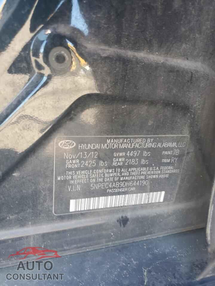 HYUNDAI SONATA 2013 - 5NPEC4AB9DH644190