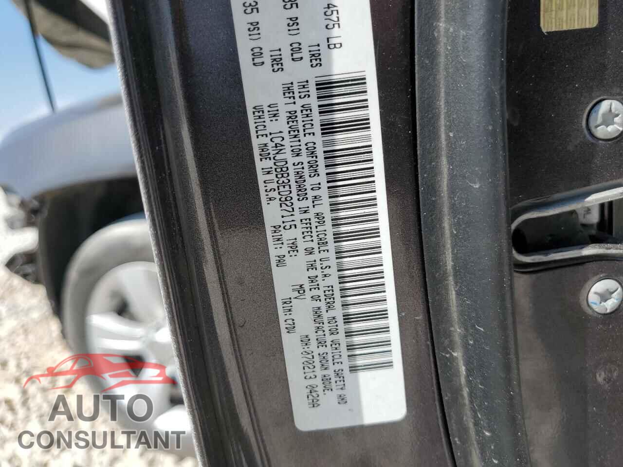 JEEP COMPASS 2014 - 1C4NJDBB3ED927115