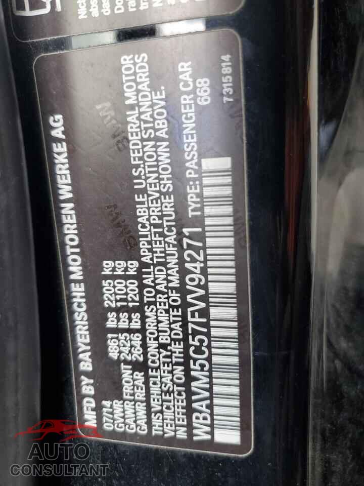 BMW X1 2015 - WBAVM5C57FVV94271