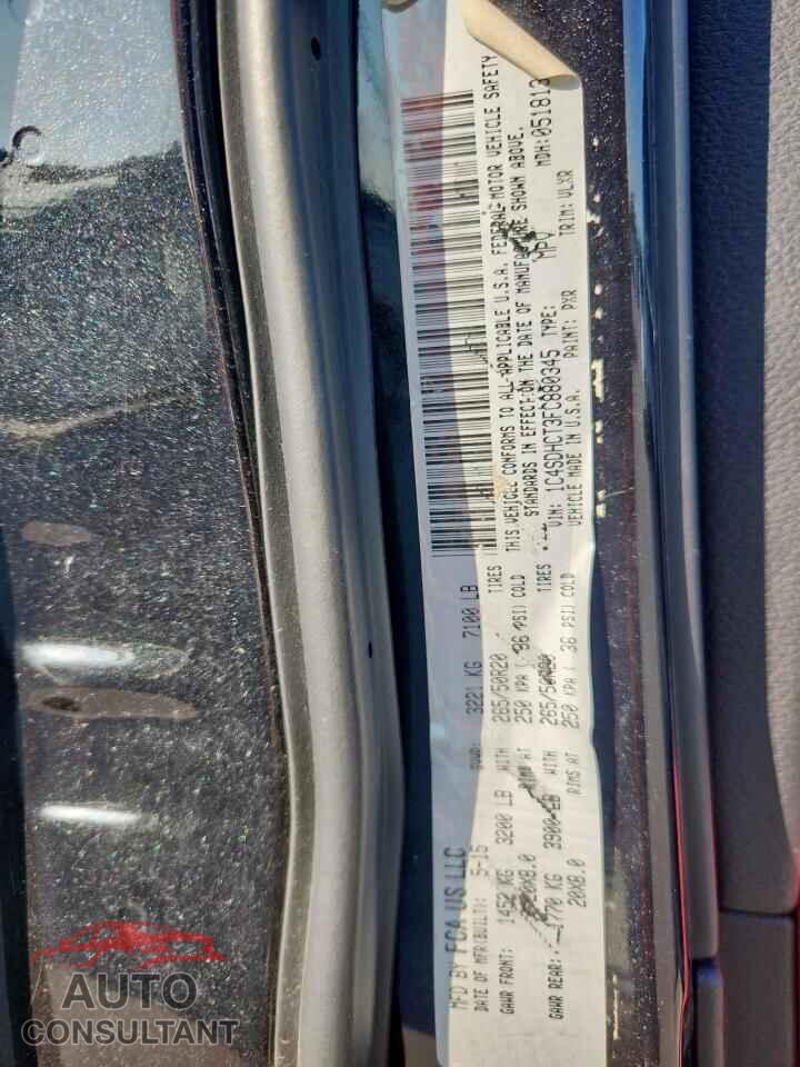 DODGE DURANGO 2015 - 1C4SDHCT3FC880345