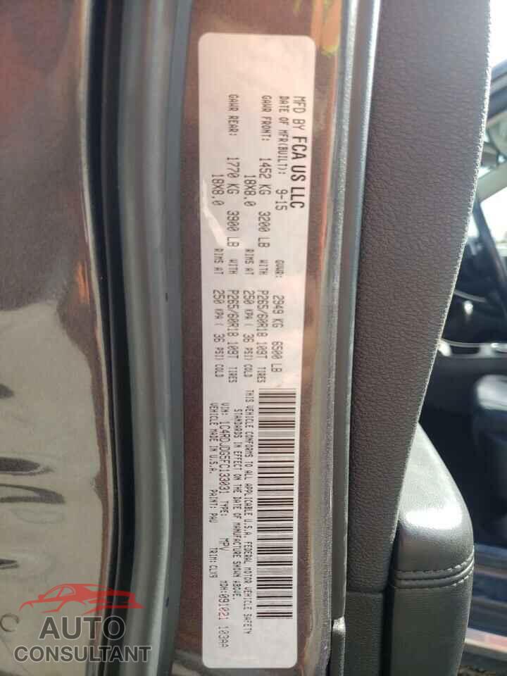 DODGE DURANGO 2015 - 1C4RDJDG5FC133031