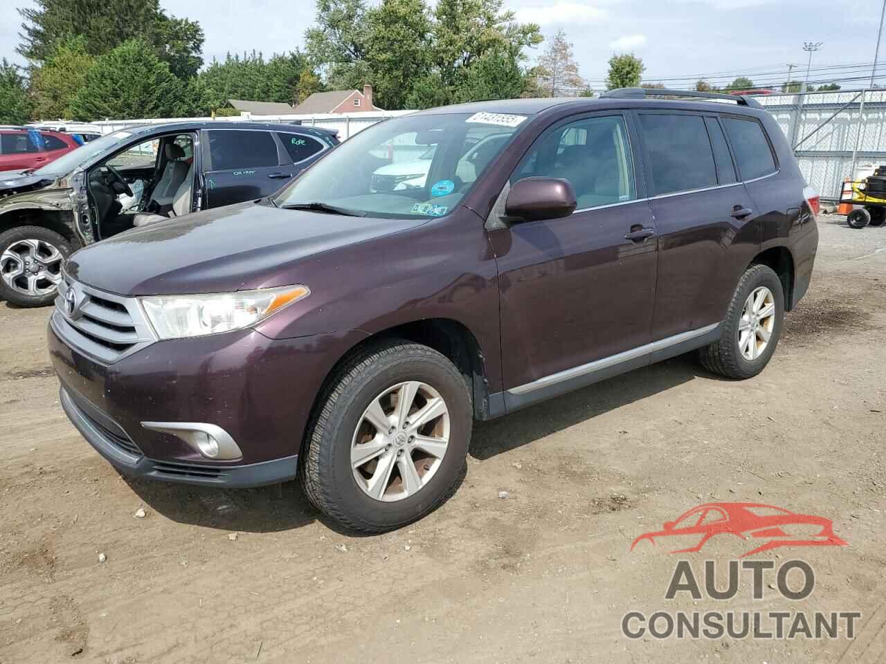 TOYOTA HIGHLANDER 2013 - 5TDBK3EHXDS279124