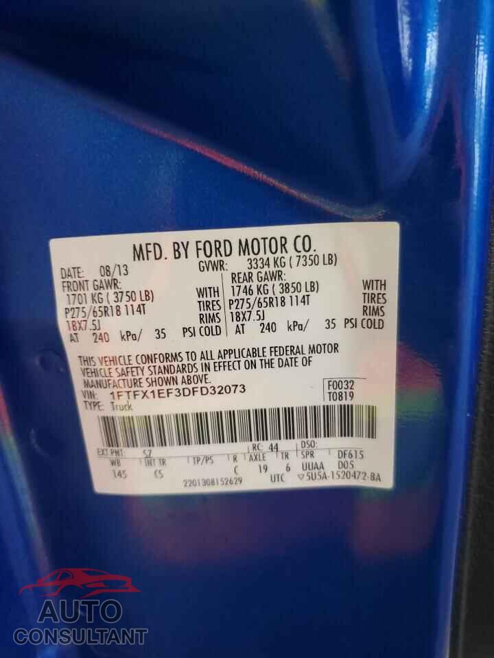 FORD F-150 2013 - 1FTFX1EF3DFD32073