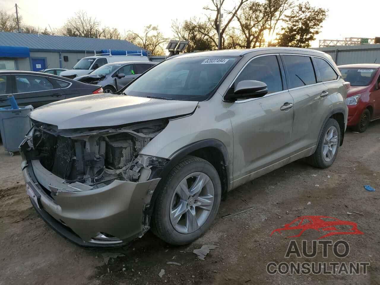 TOYOTA HIGHLANDER 2015 - 5TDDKRFH5FS157283