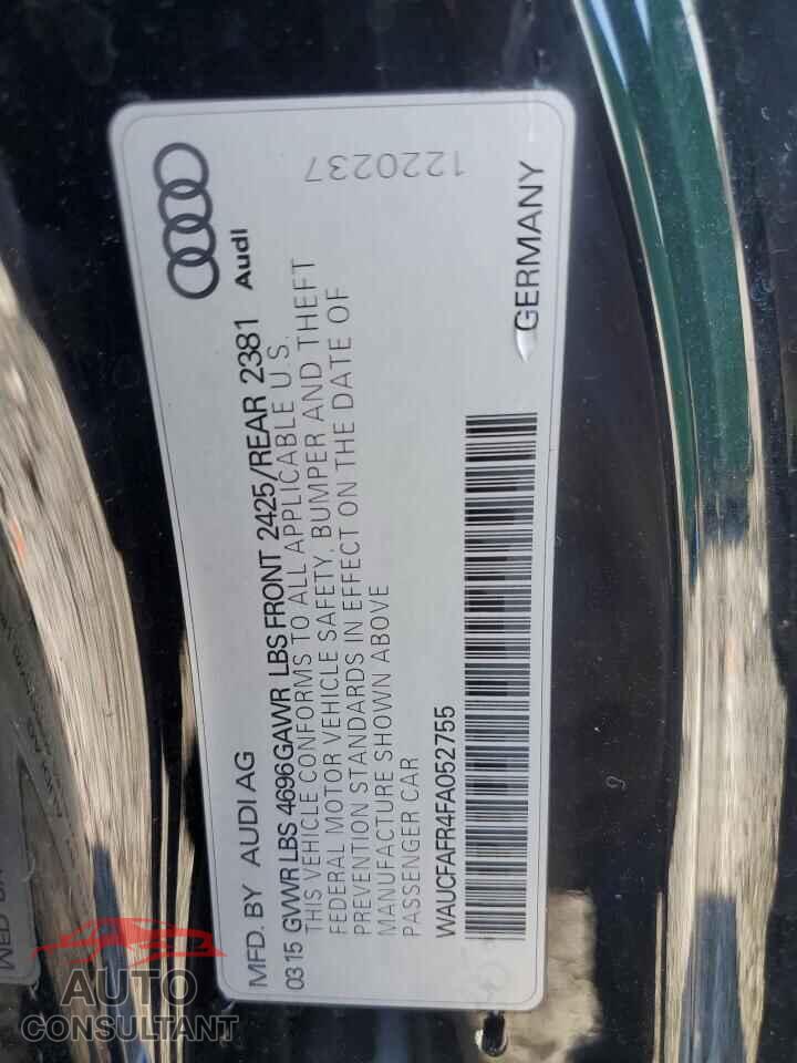 AUDI A5 2015 - WAUCFAFR4FA052755