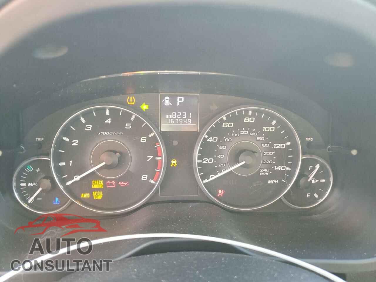 SUBARU OUTBACK 2012 - 4S4BRBKCXC3273415
