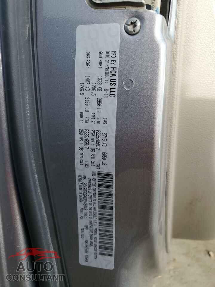 DODGE CARAVAN 2019 - 2C4RDGCGXKR749443