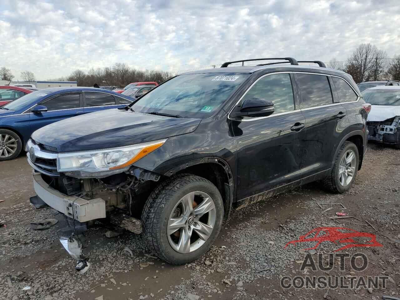 TOYOTA HIGHLANDER 2016 - 5TDDKRFH5GS254548