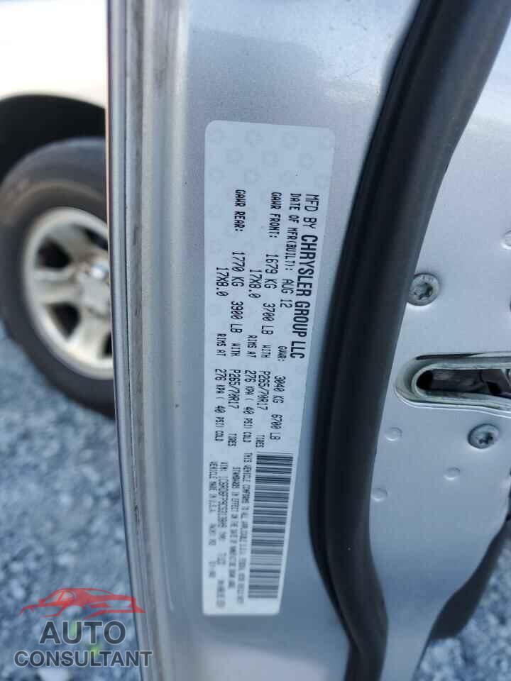DODGE RAM 1500 2012 - 1C6RD6FP9CS313809