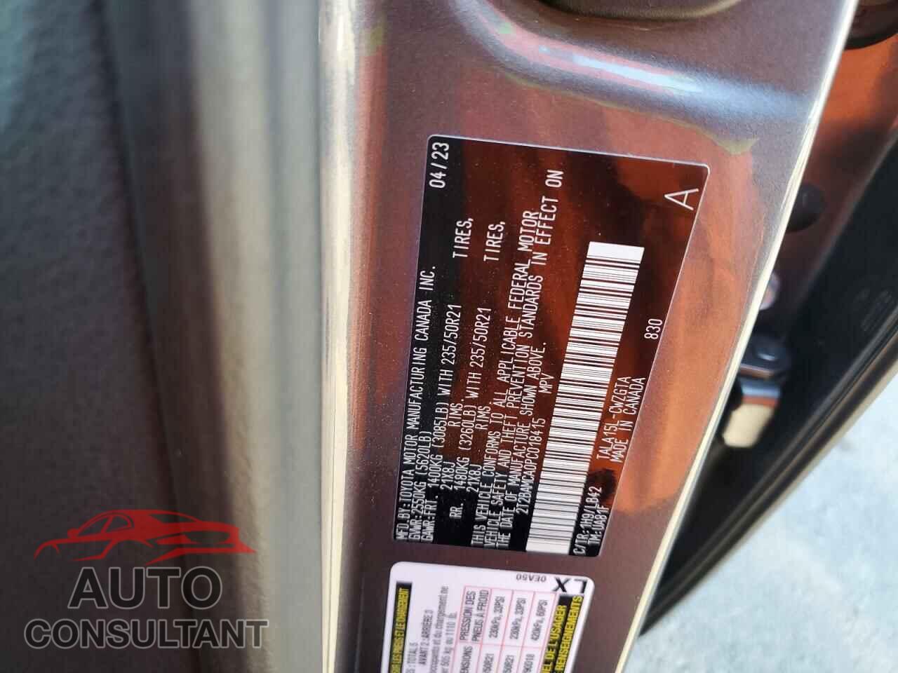 LEXUS RX350 2023 - 2T2BAMCA0PC018415