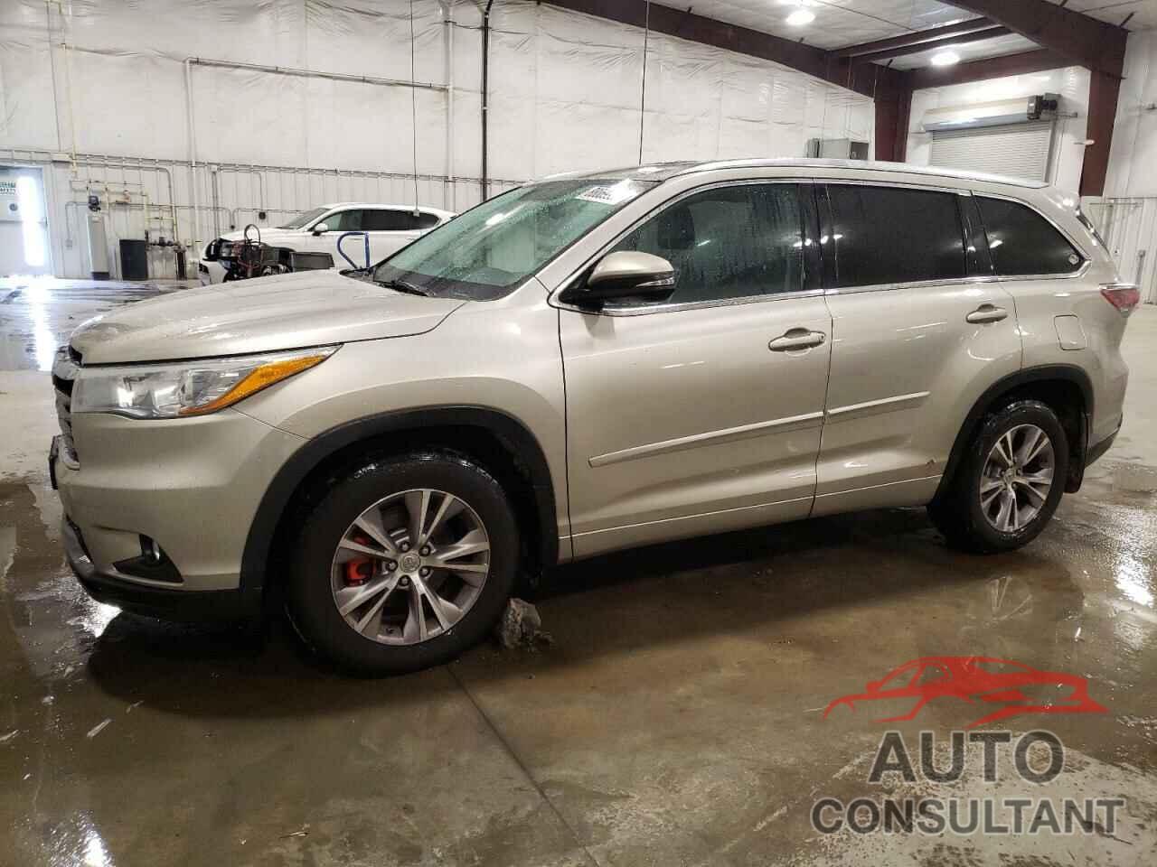 TOYOTA HIGHLANDER 2015 - 5TDJKRFH7FS144294