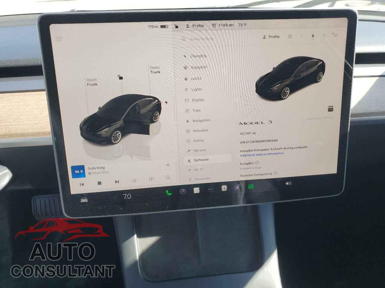 TESLA MODEL 3 2022 - 5YJ3E1EA2NF290899