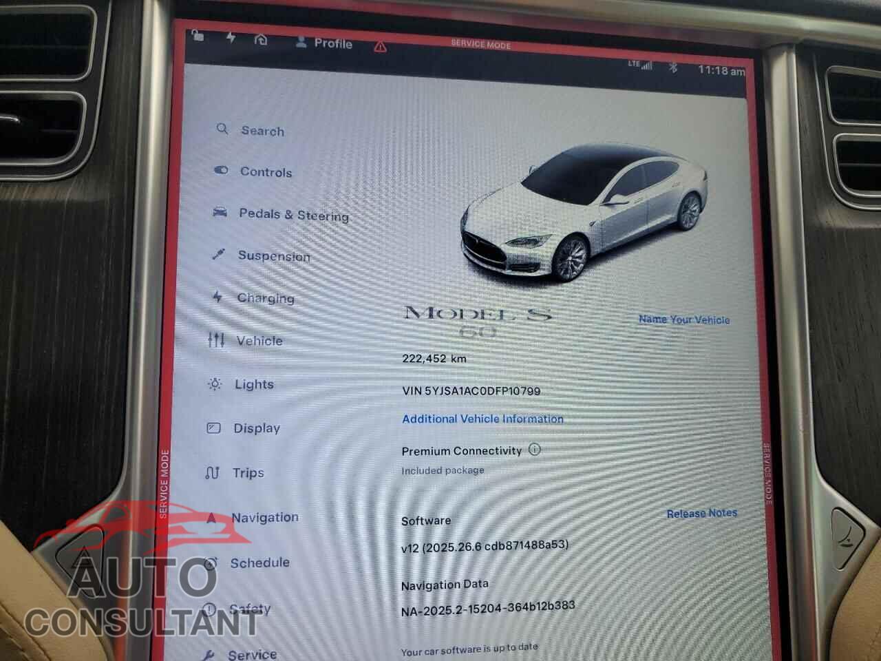 TESLA MODEL S 2013 - 5YJSA1AC0DFP10799
