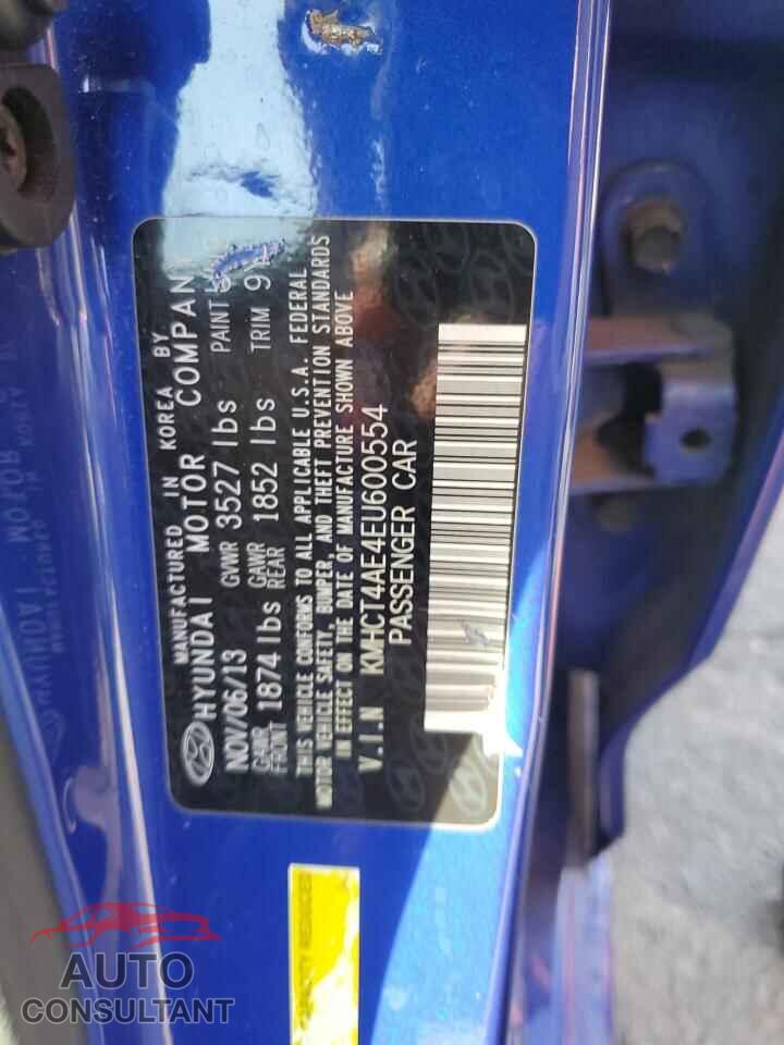 HYUNDAI ACCENT 2014 - KMHCT4AE4EU600554