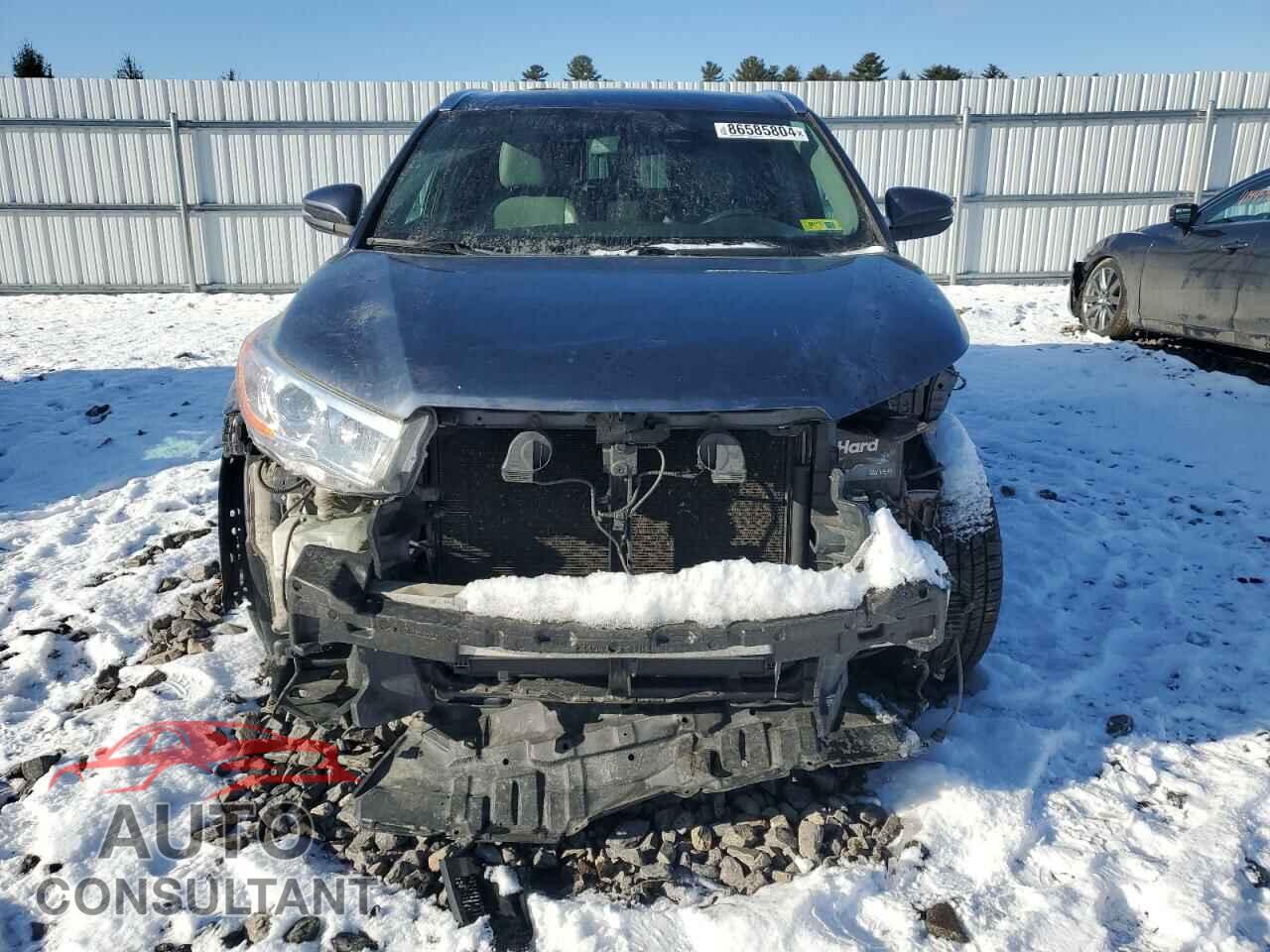 TOYOTA HIGHLANDER 2016 - 5TDJKRFH9GS271663