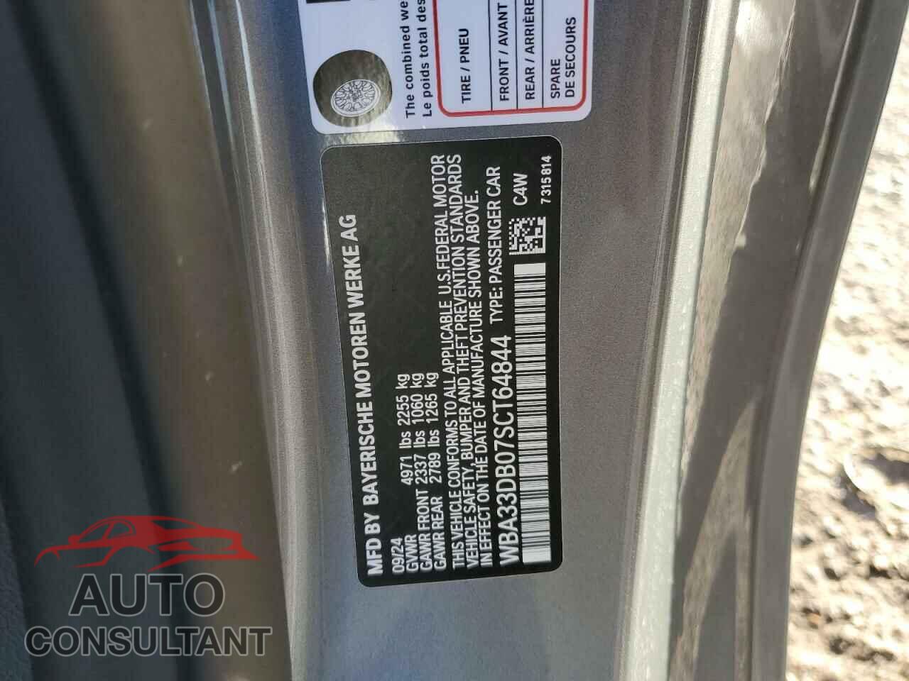 BMW 4 SERIES 2025 - WBA33DB07SCT64844