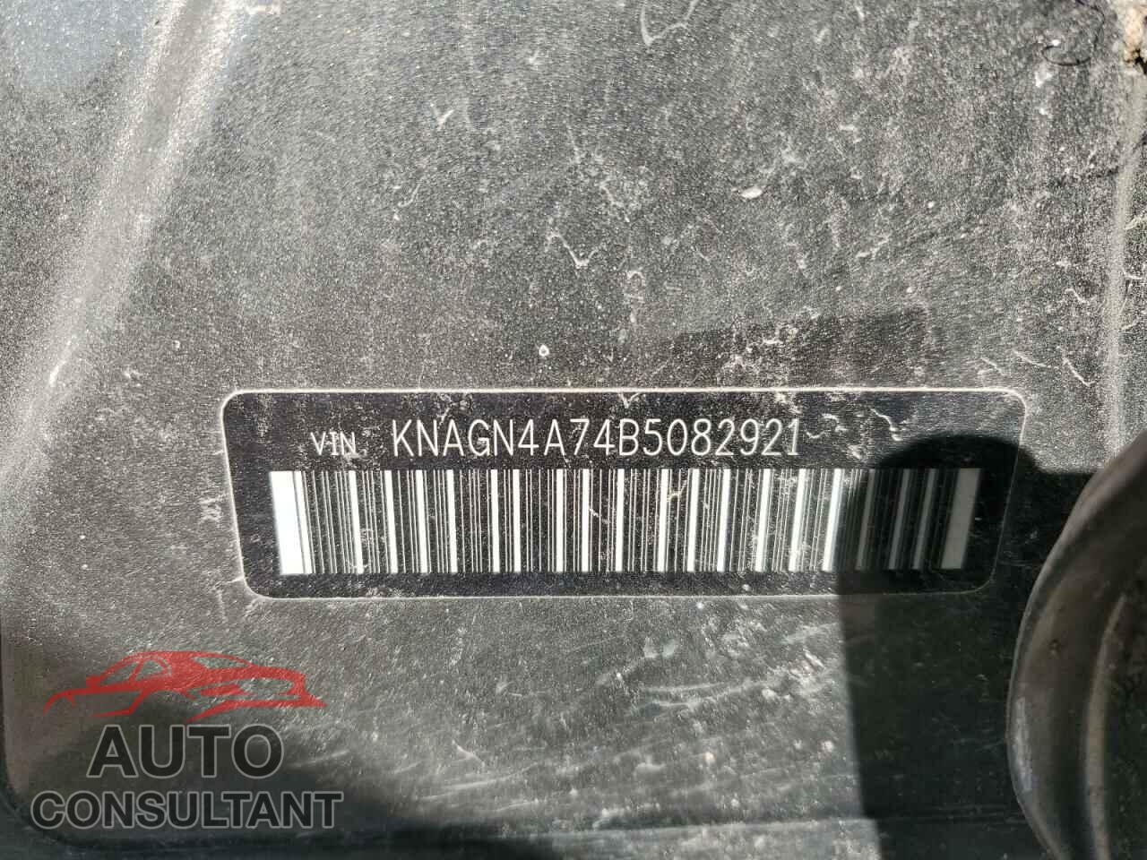 KIA OPTIMA 2011 - KNAGN4A74B5082921