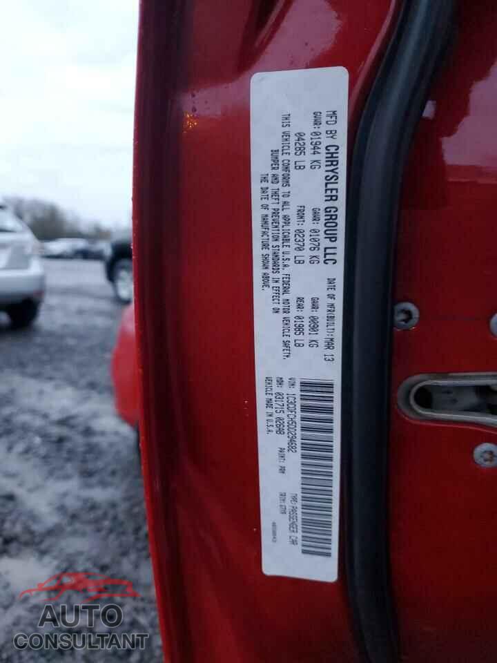 DODGE DART 2013 - 1C3CDFCH5DD294682