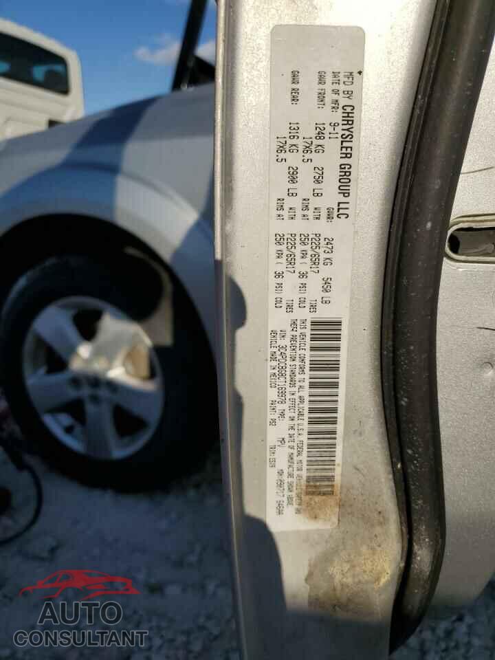 DODGE JOURNEY 2012 - 3C4PDCBG8CT169978