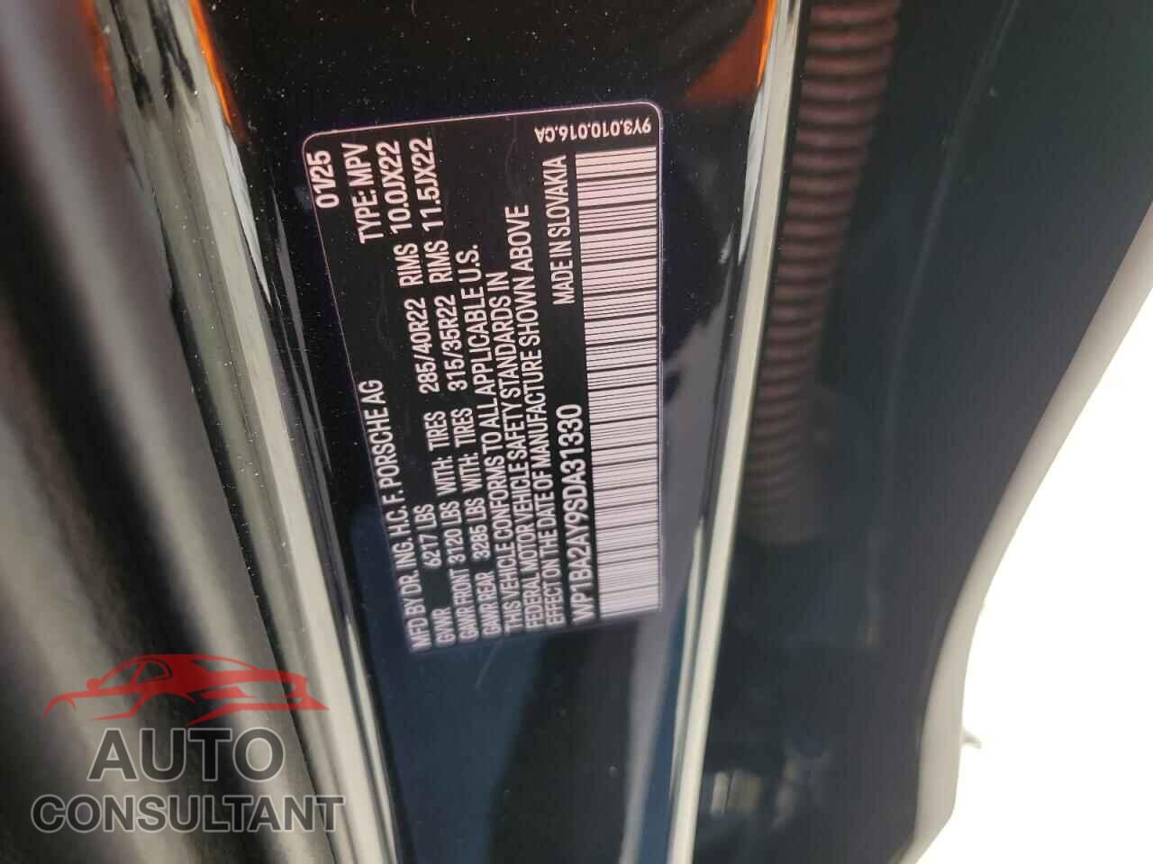 PORSCHE CAYENNE 2025 - WP1BA2AY9SDA31330