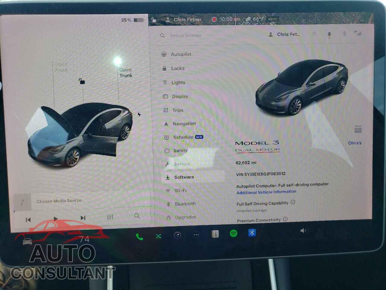 TESLA MODEL 3 2018 - 5YJ3E1EB0JF083012