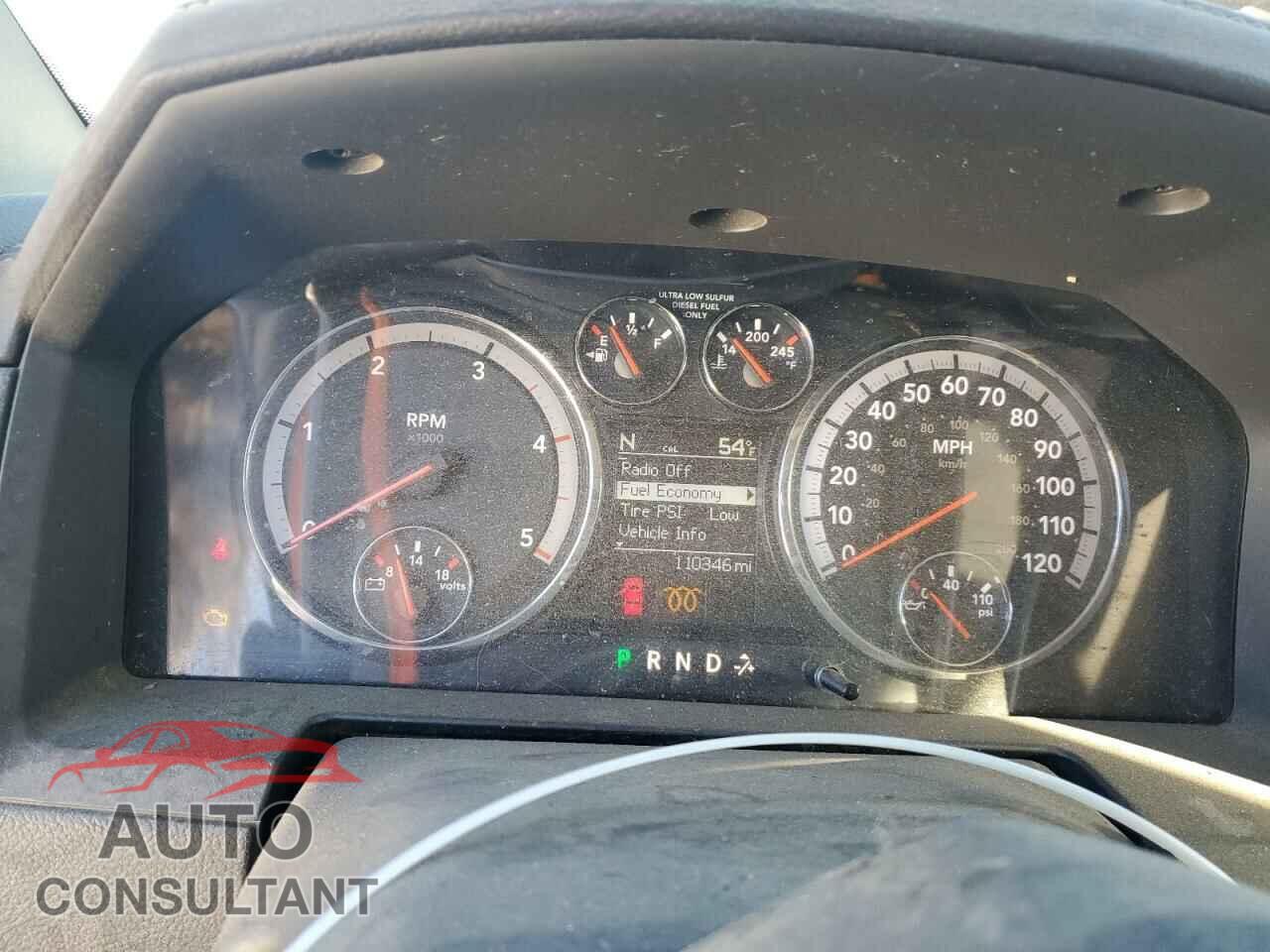DODGE RAM 2500 2012 - 3C6UD5FLXCG281400