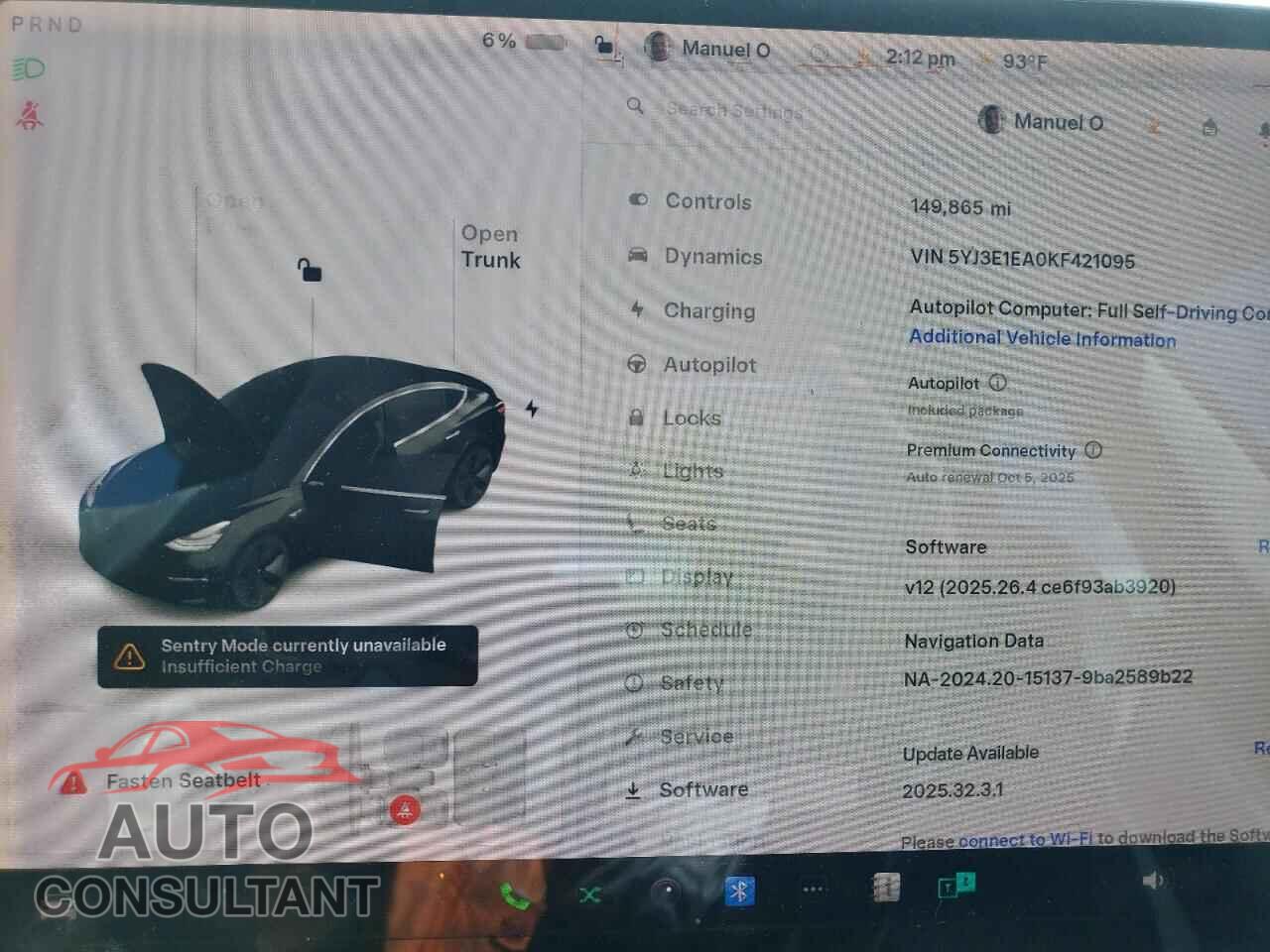 TESLA MODEL 3 2019 - 5YJ3E1EA0KF421095