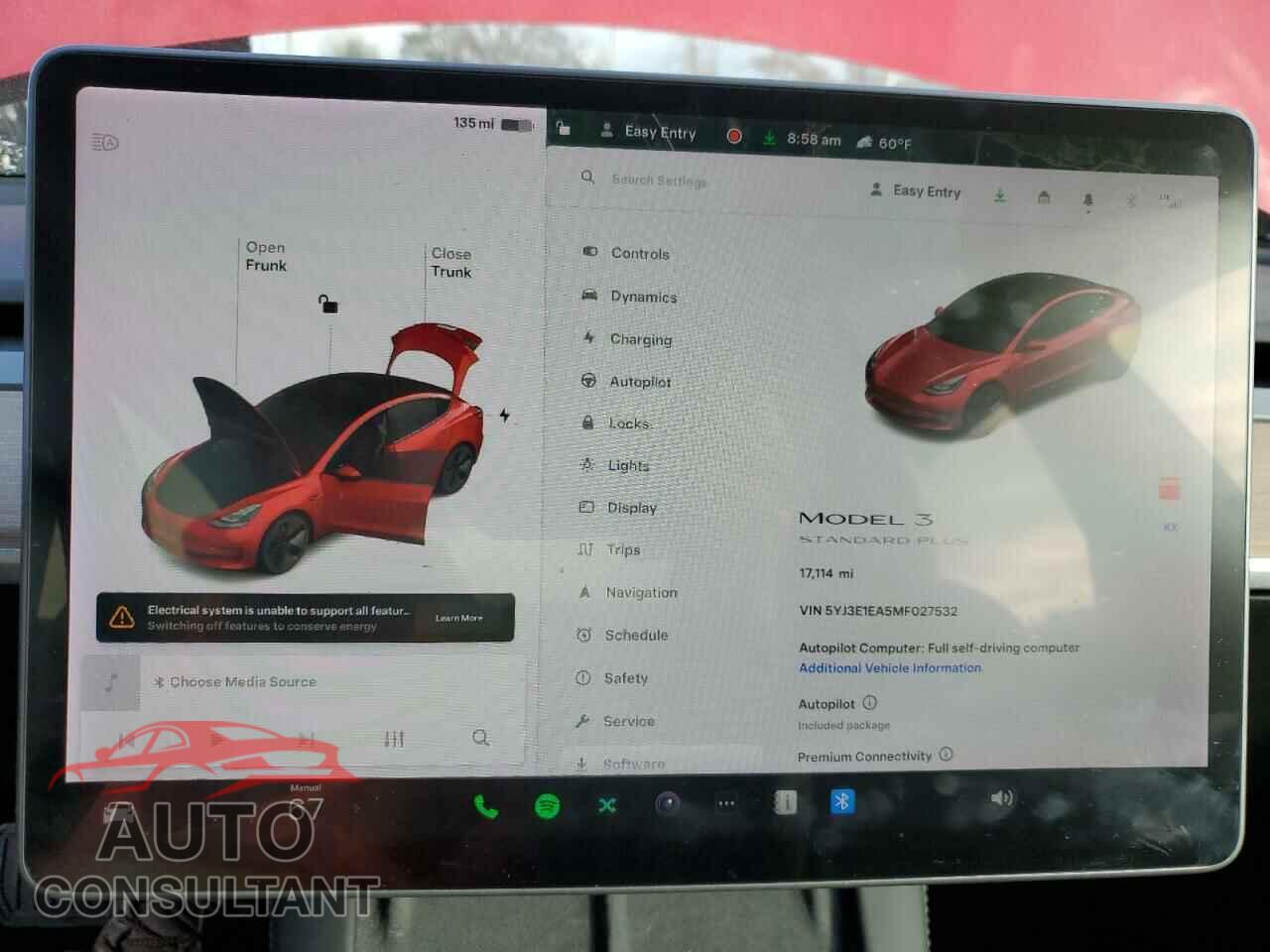 TESLA MODEL 3 2021 - 5YJ3E1EA5MF027532
