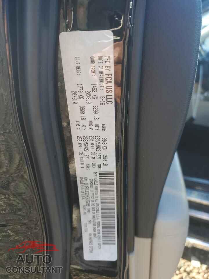 DODGE DURANGO 2017 - 1C4RDJEG1HC623208