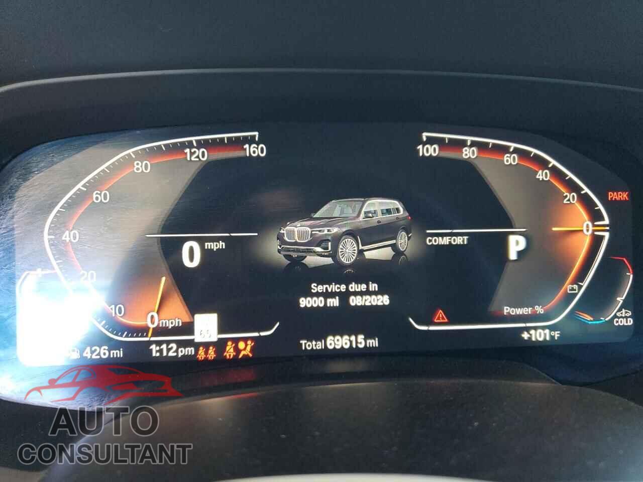 BMW X7 2021 - 5UXCW2C03M9D98732