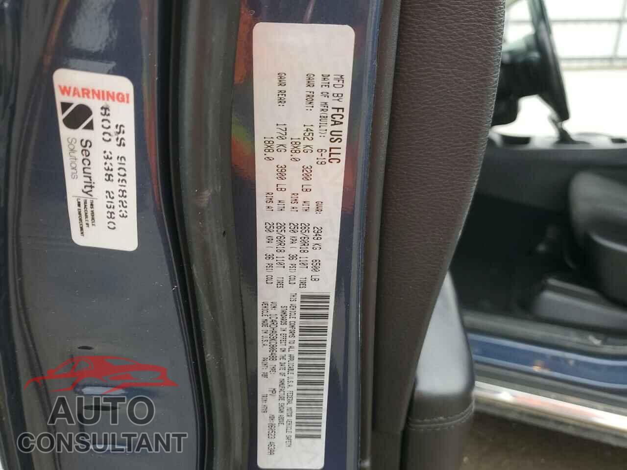 DODGE DURANGO 2019 - 1C4RDHAG9KC806488