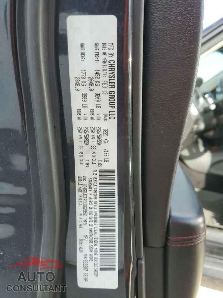 DODGE DURANGO 2013 - 1C4SDJCT2DC662952