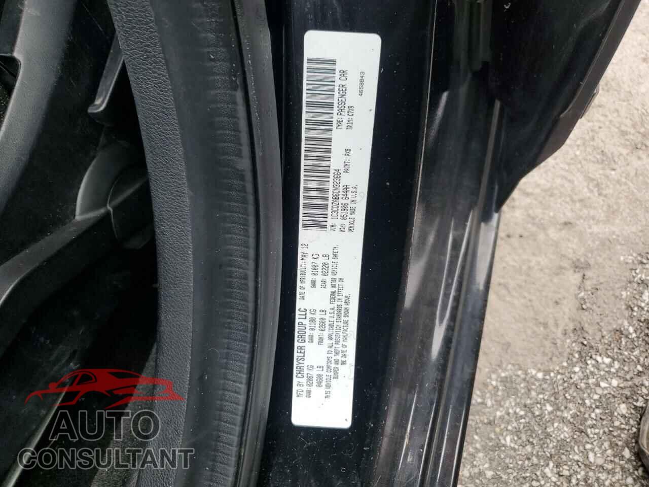 DODGE AVENGER 2012 - 1C3CDZAB6CN323664