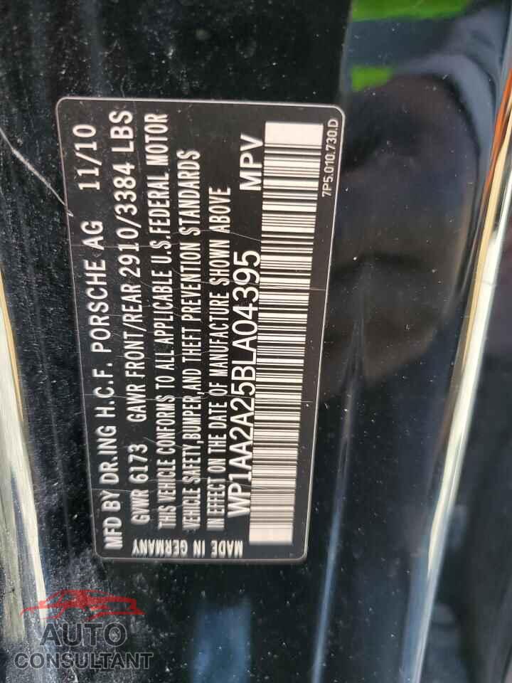 PORSCHE CAYENNE 2011 - WP1AA2A25BLA04395