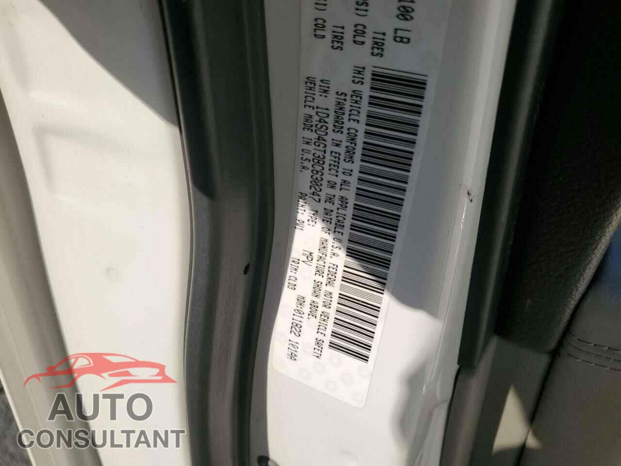 DODGE DURANGO 2011 - 1D4SD4GT3BC630247