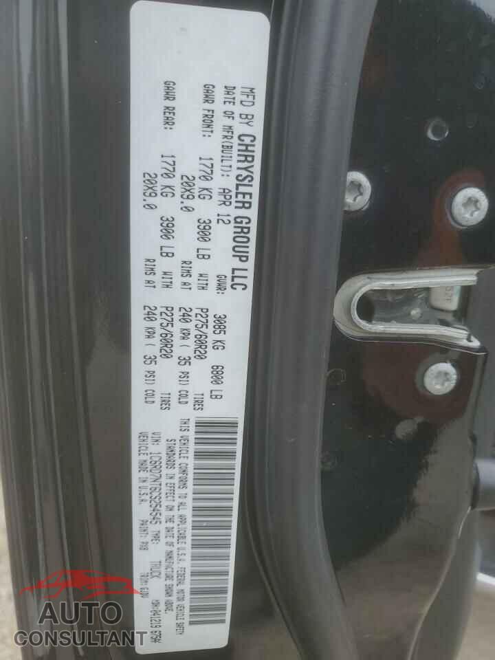 DODGE RAM 1500 2012 - 1C6RD7NT6CS254545