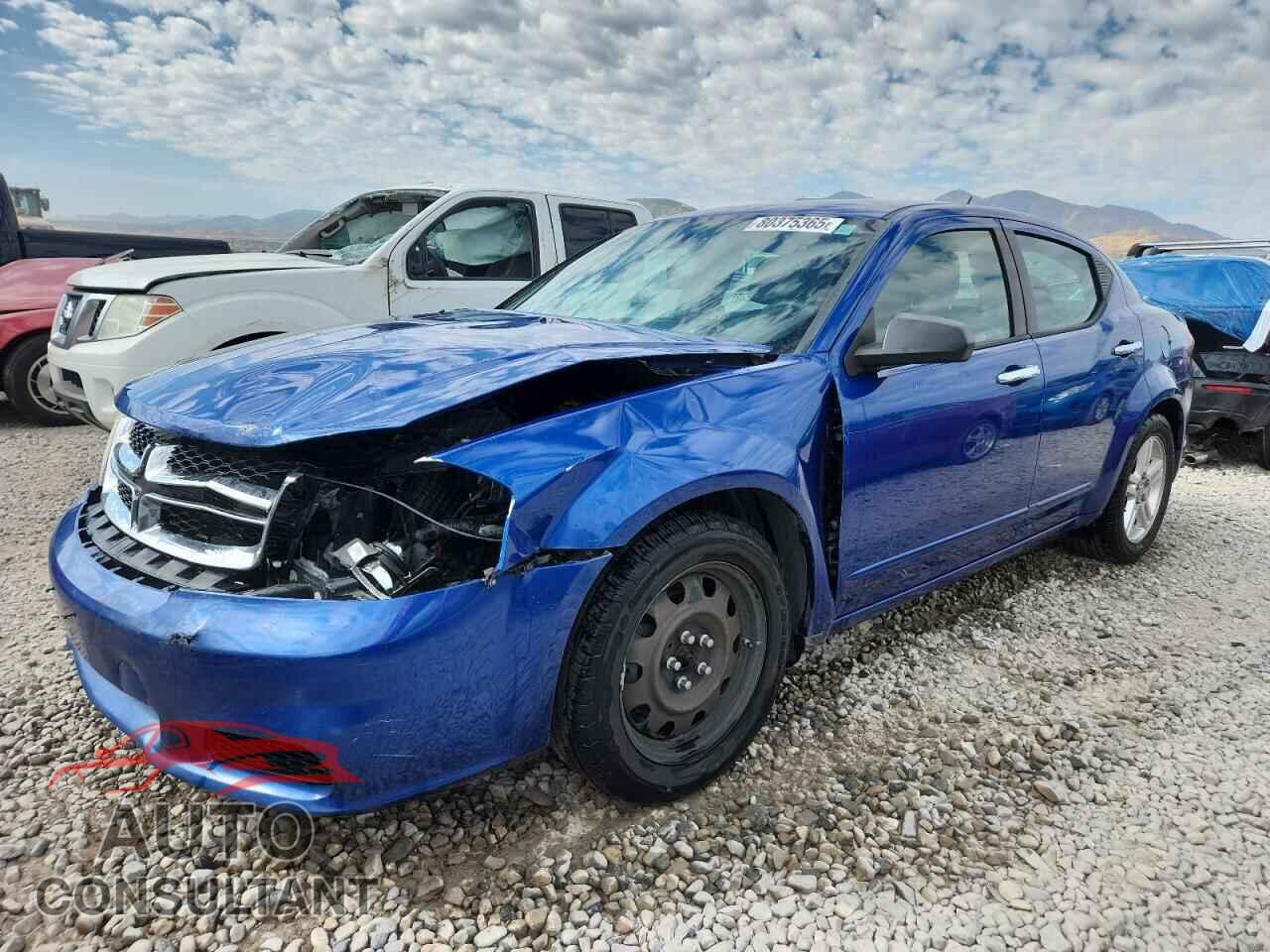 DODGE AVENGER 2012 - 1C3CDZAB2CN322754