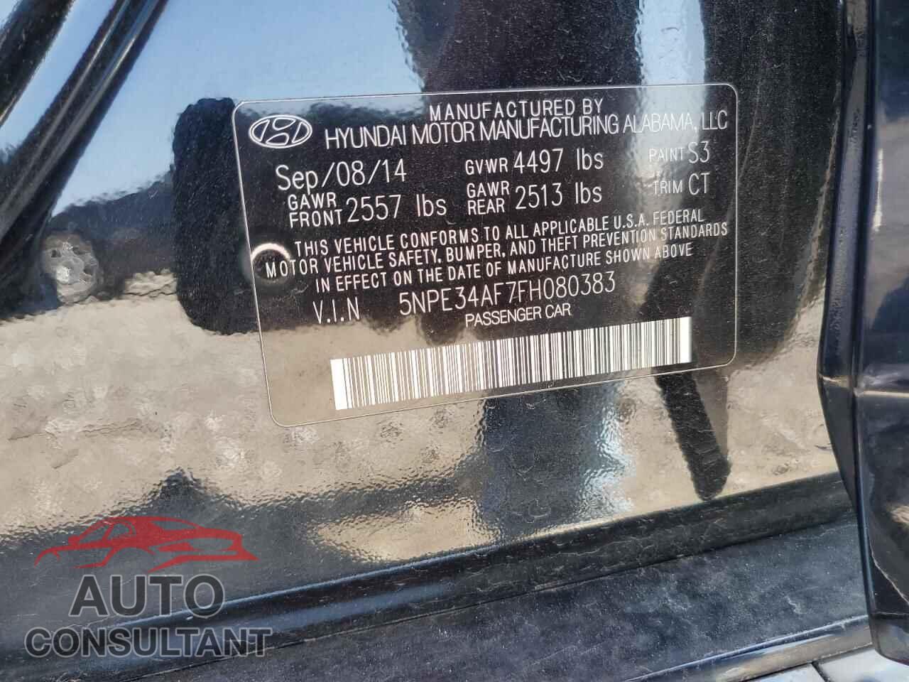 HYUNDAI SONATA 2015 - 5NPE34AF7FH080383