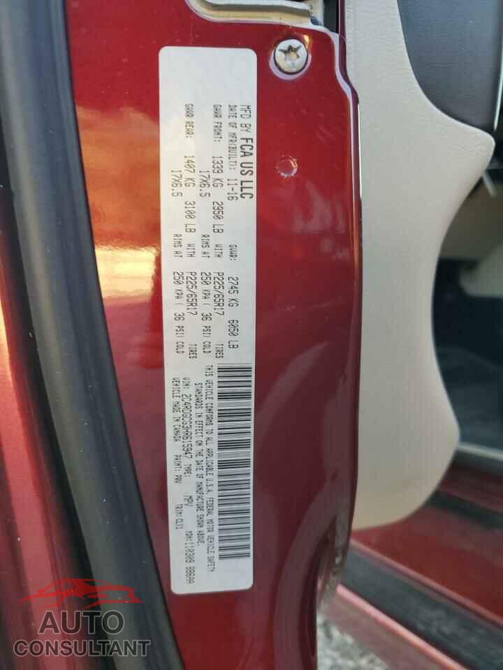 DODGE CARAVAN 2017 - 2C4RDGCG3HR615947